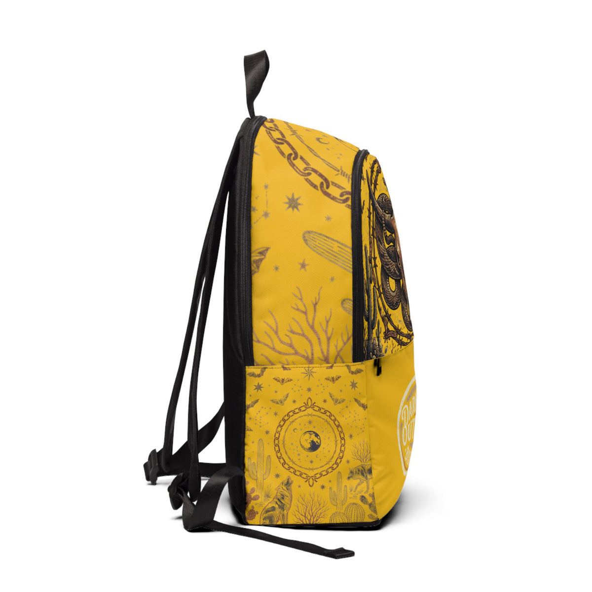 Dark Sky Outpost Yellow Skull Backpack
