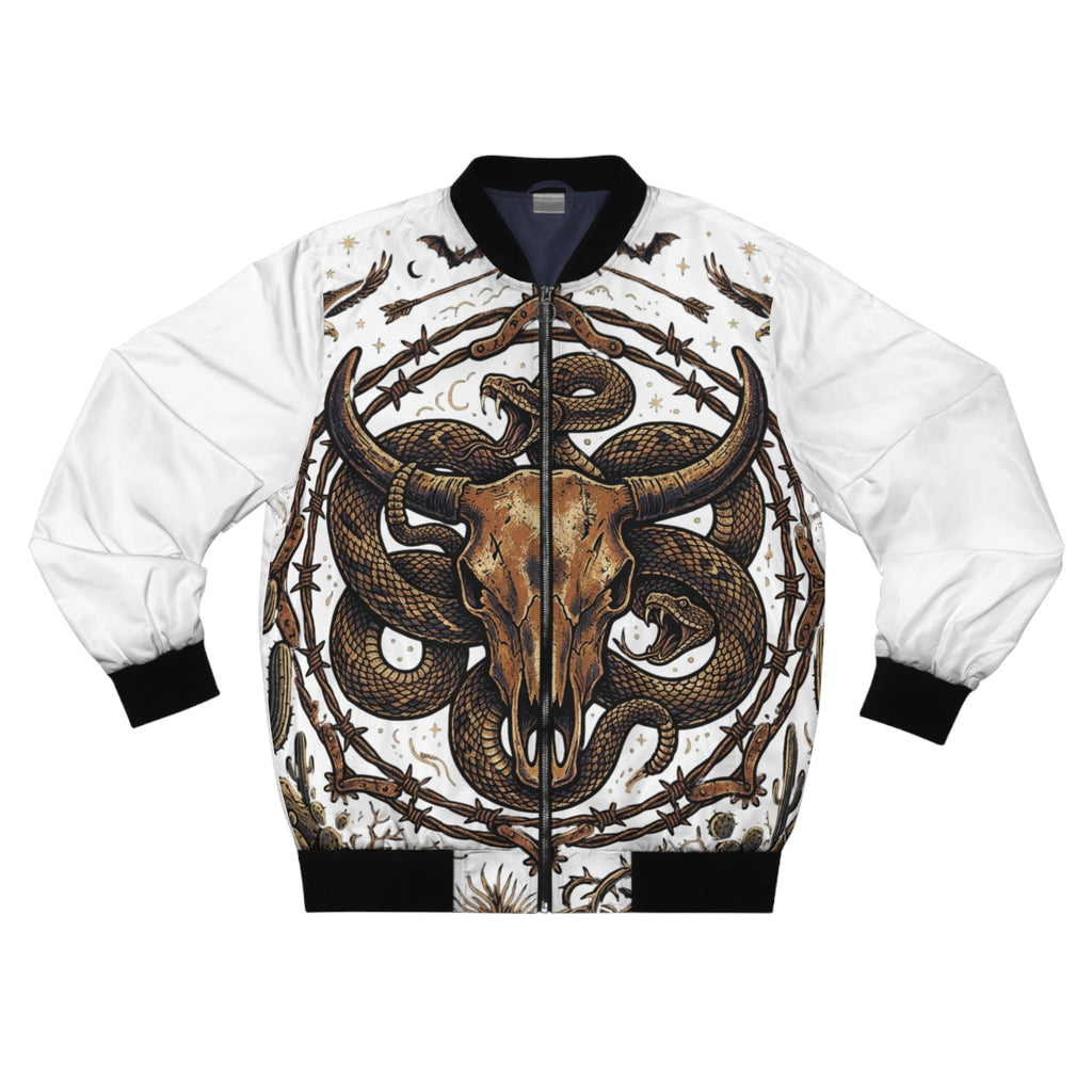 Skull & Serpent Bomber Jacket