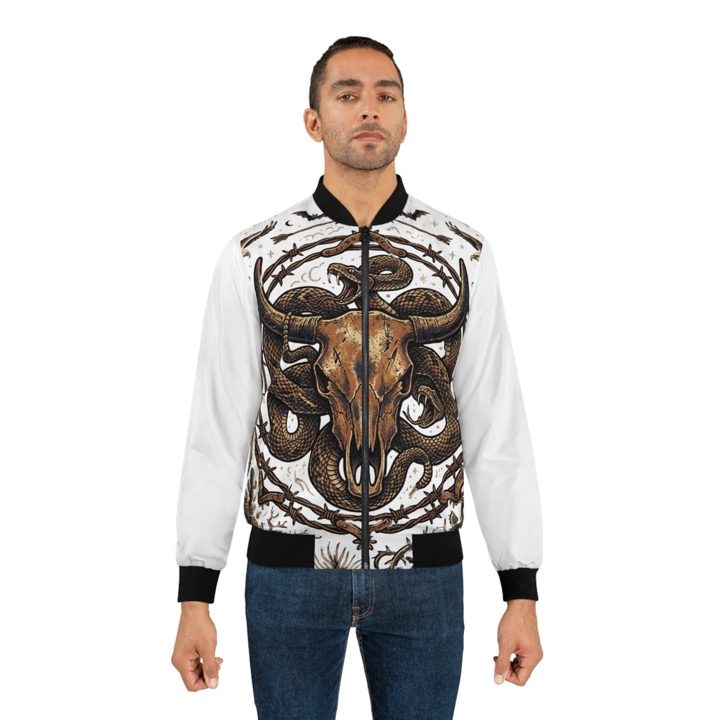 Skull & Serpent Bomber Jacket