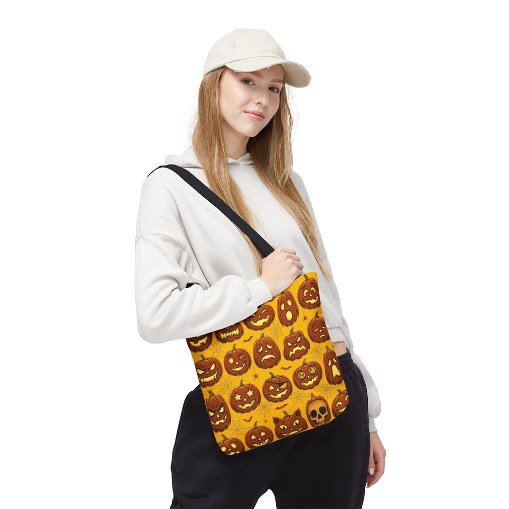 Vintage Halloween Jack-O'-Lantern Pumpkin Tote Bag