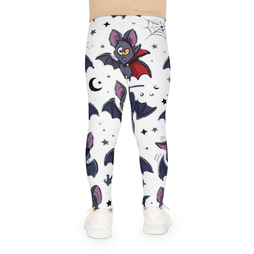 Kids Bat Pattern Leggings — Cute Halloween Bat Print All-Over-Print Leggings for Children