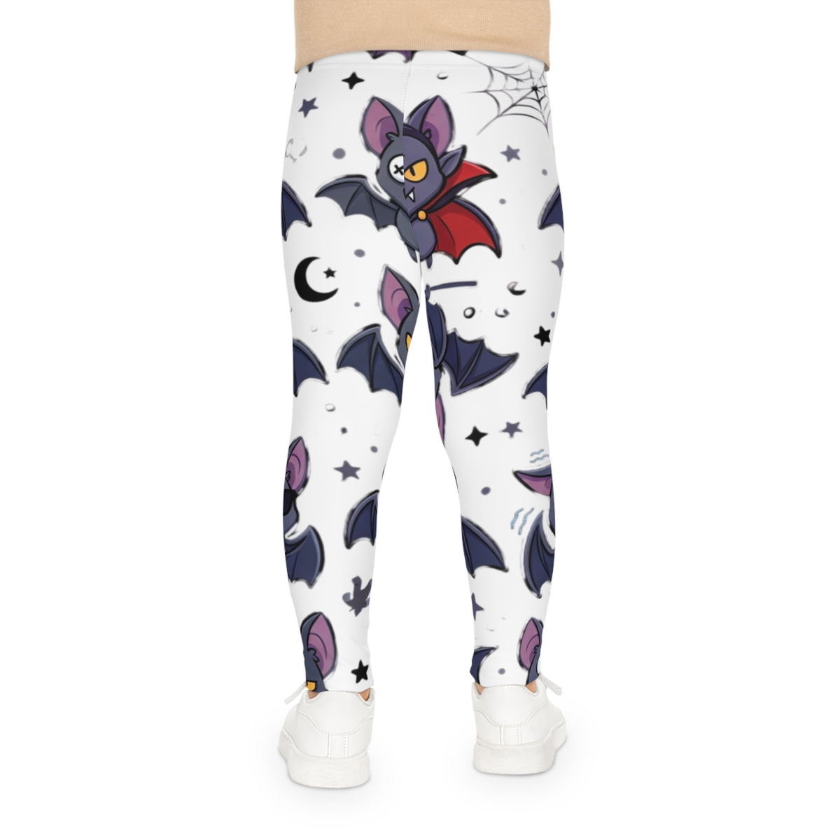 Kids Bat Pattern Leggings — Cute Halloween Bat Print All-Over-Print Leggings for Children