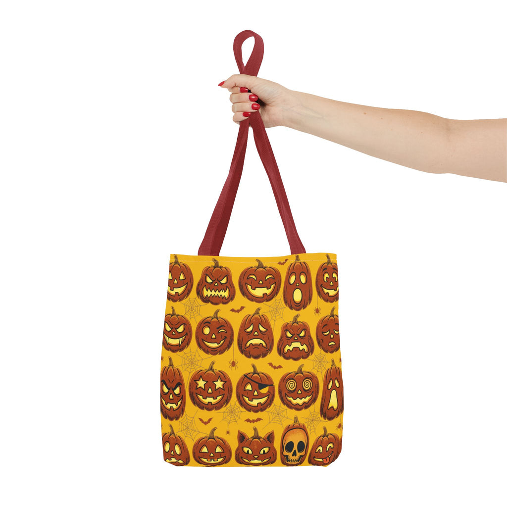 Vintage Halloween Jack-O'-Lantern Pumpkin Tote Bag