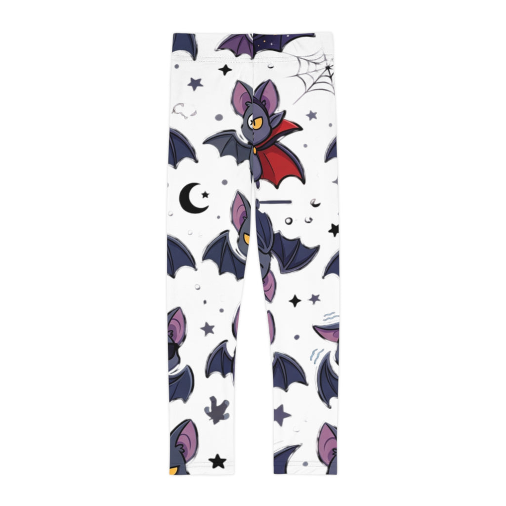 Kids Bat Pattern Leggings — Cute Halloween Bat Print All-Over-Print Leggings for Children