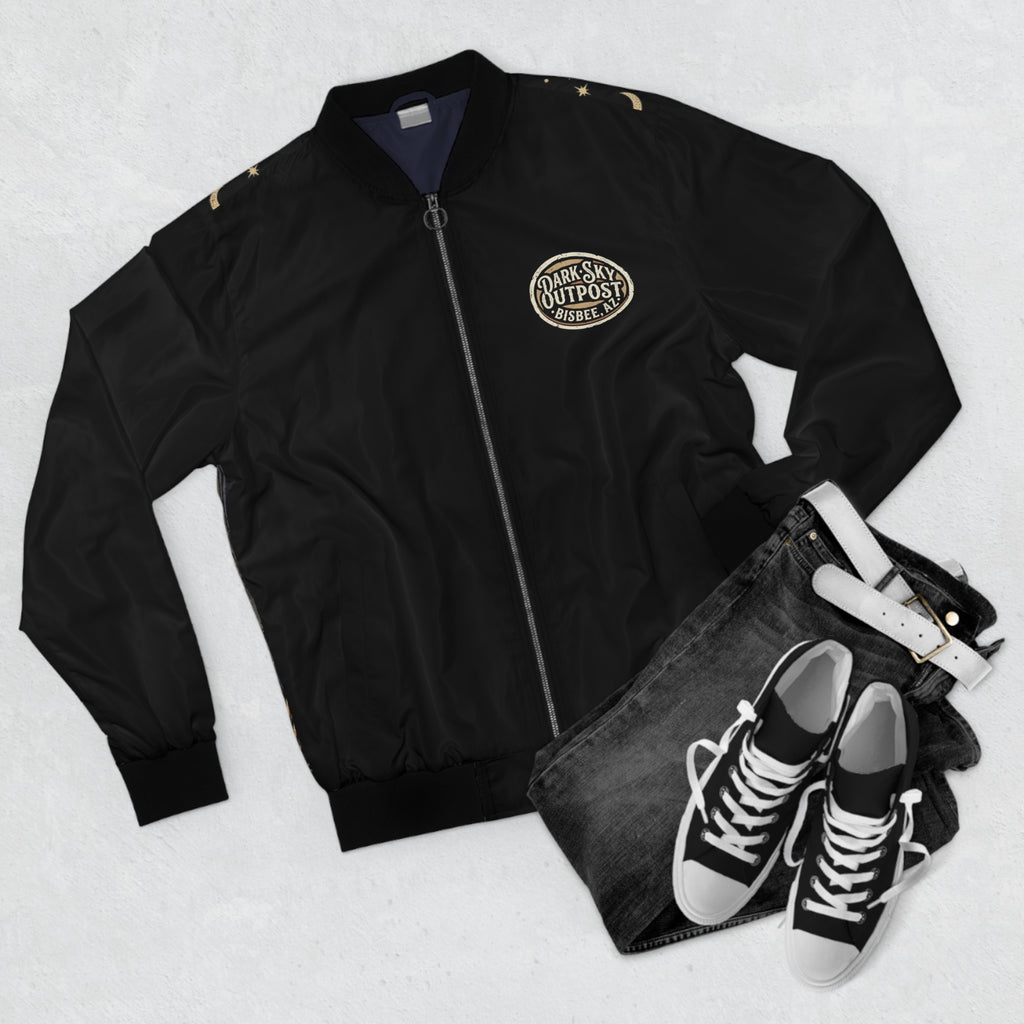 Dark Western Bull Skull Snake Bomber Jacket