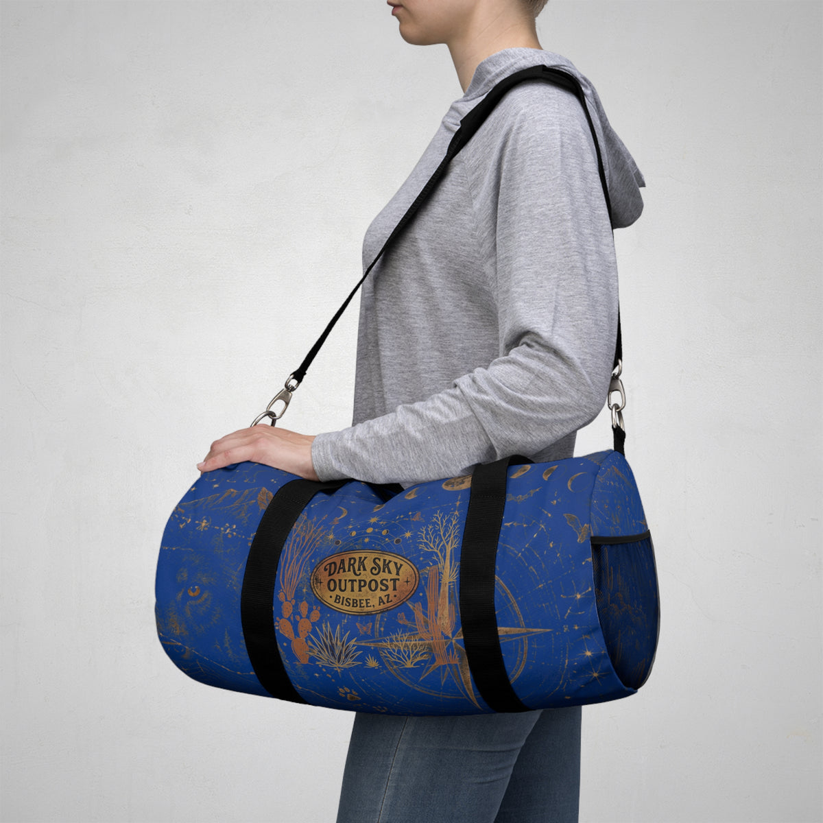 Dark Sky Outpost Duffel Bag – Vintage Desert Astronomy Travel Bag