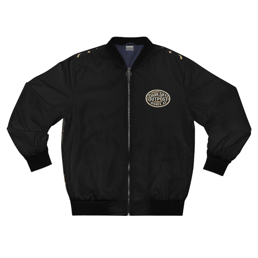 Dark Western Bull Skull Snake Bomber Jacket