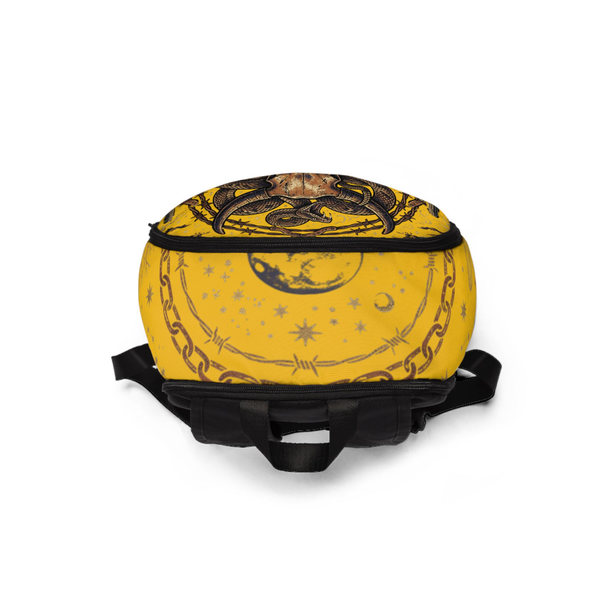 Dark Sky Outpost Yellow Skull Backpack