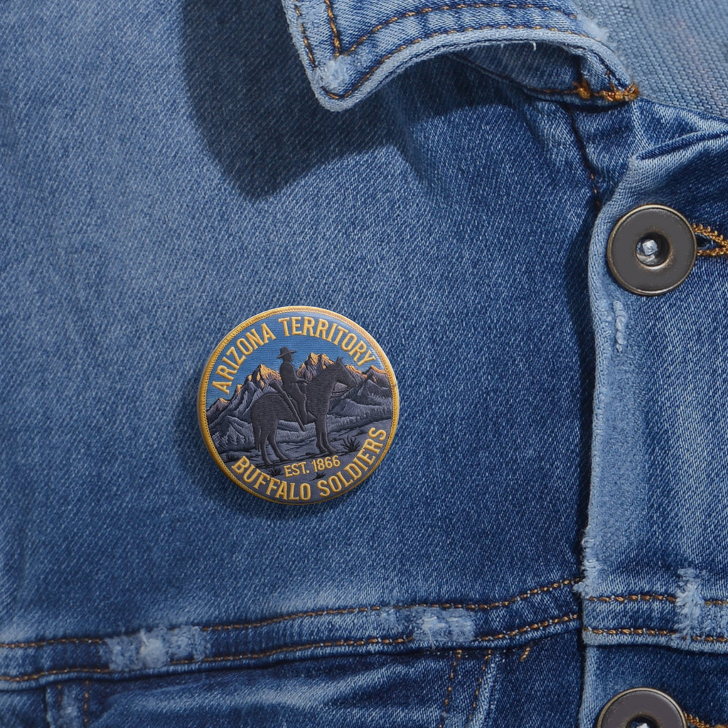 Arizona Territory Buffalo Soldiers (Est. 1866) PIN BUTTON - Dark Sky Outpost