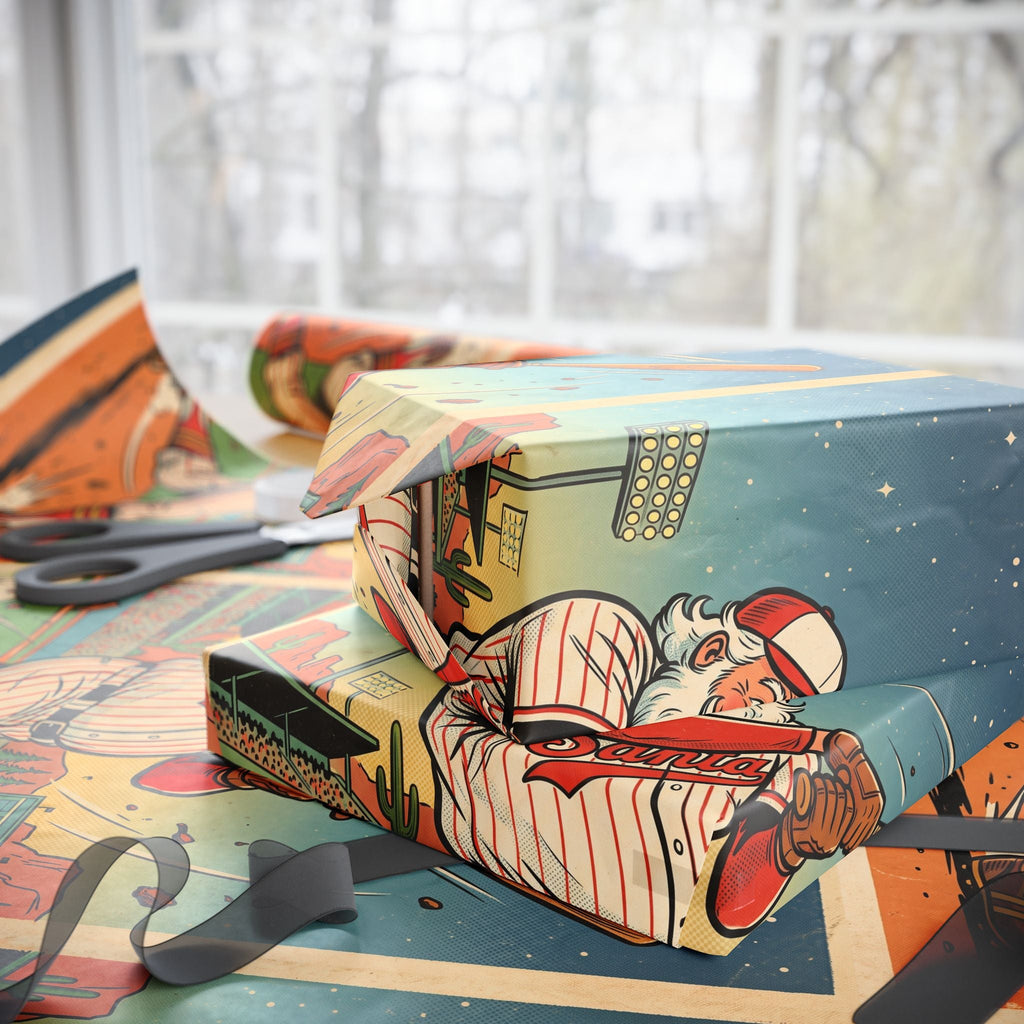 Baseball Batter Wrapping Paper - Dark Sky Outpost