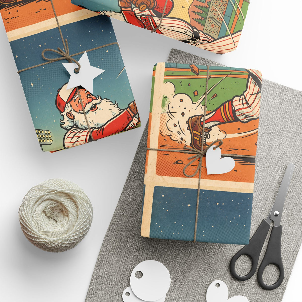 Baseball Batter Wrapping Paper - Dark Sky Outpost
