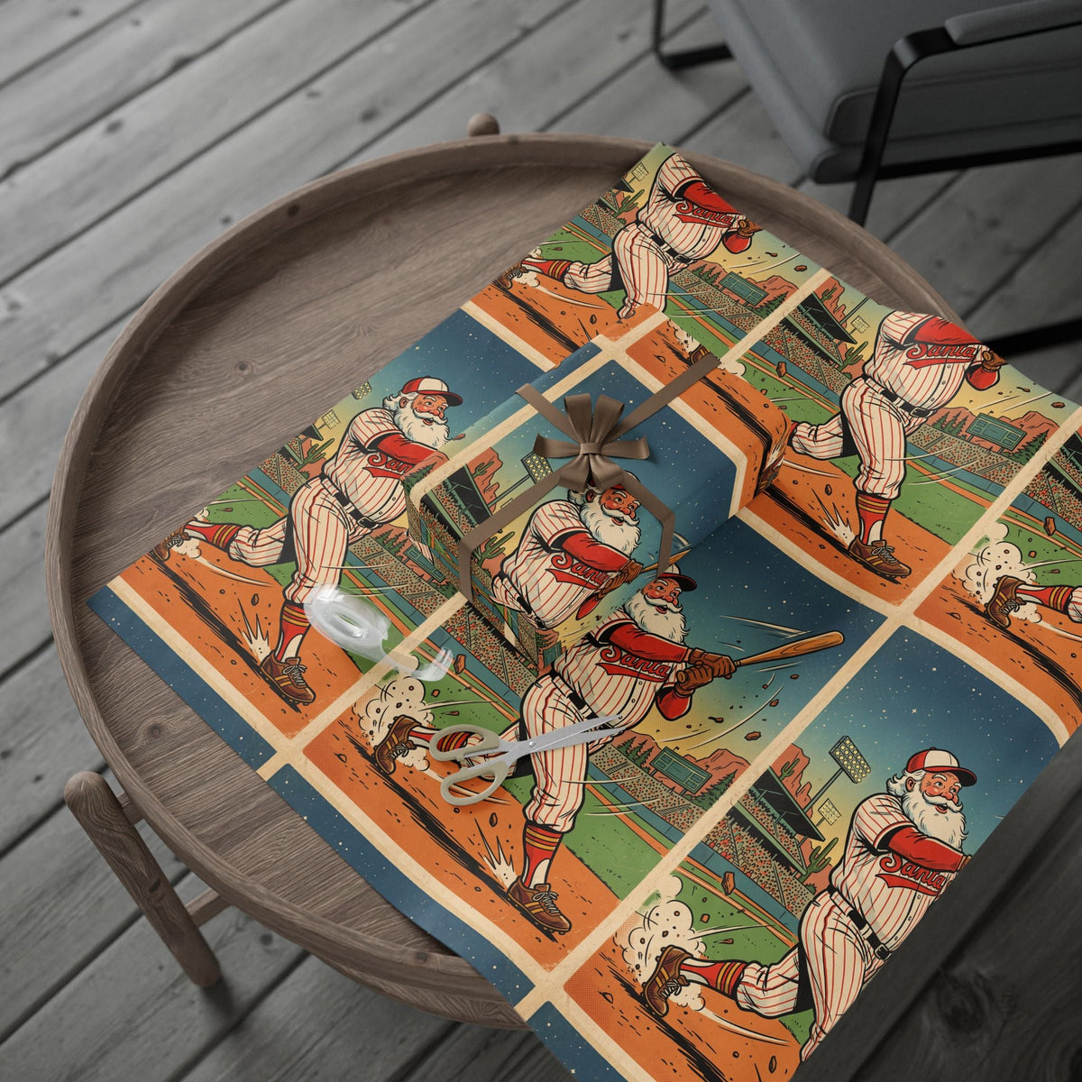 Baseball Batter Wrapping Paper - Dark Sky Outpost