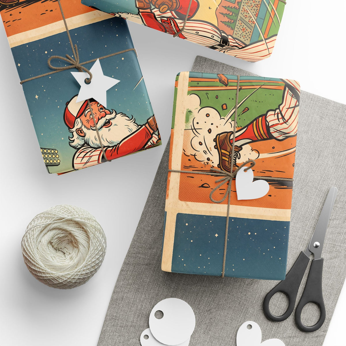Baseball Batter Wrapping Paper - Dark Sky Outpost