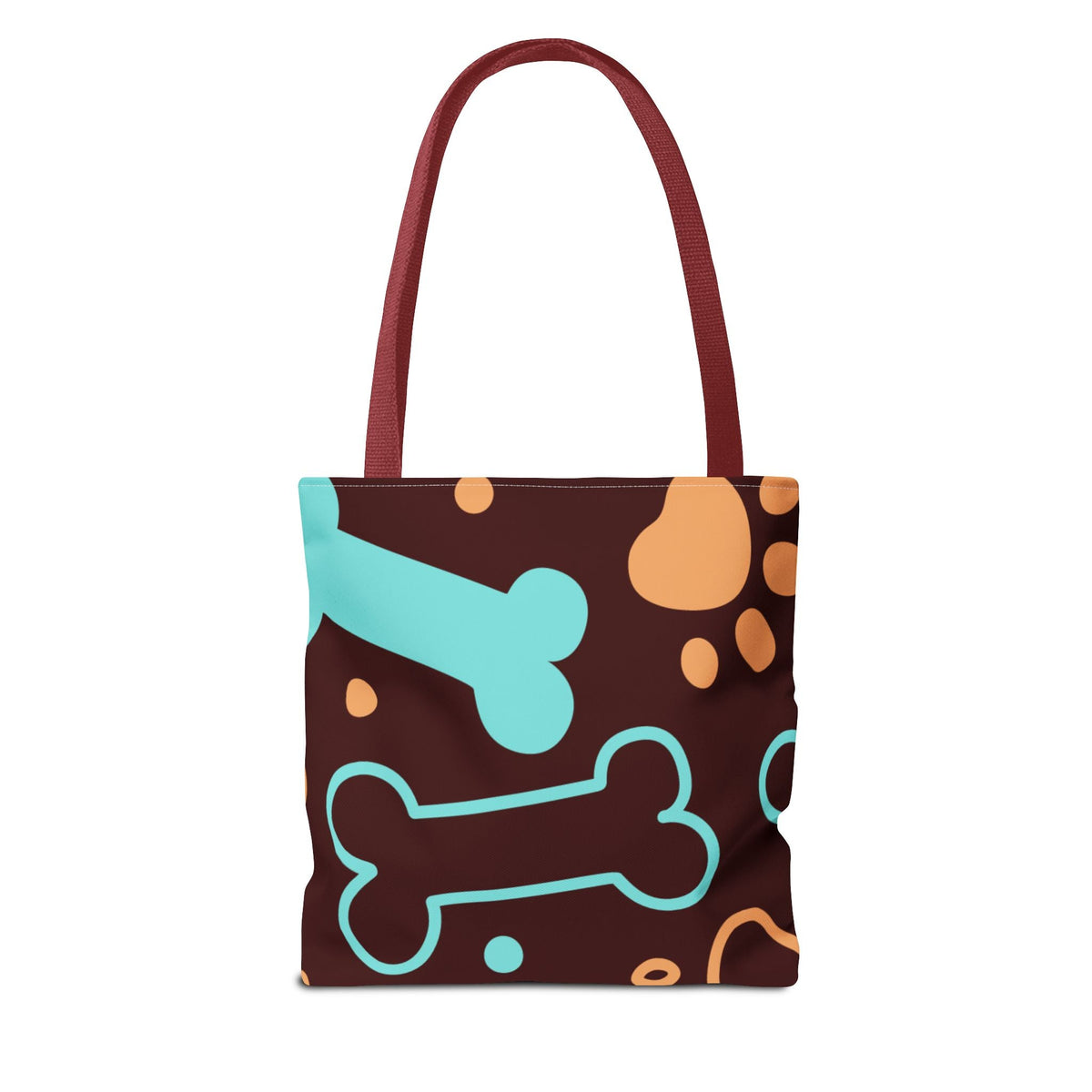 Beagle Paw Print Tote — Colorful Dog Bone Pattern AOP Tote Bag - Dark Sky Outpost