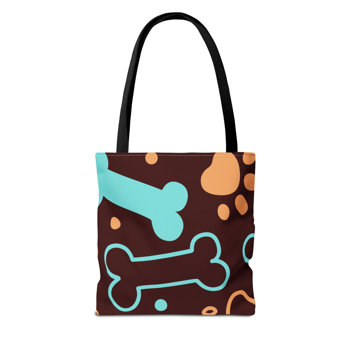 Beagle Paw Print Tote — Colorful Dog Bone Pattern AOP Tote Bag - Dark Sky Outpost