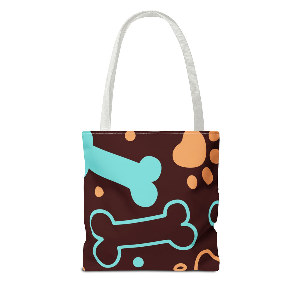 Beagle Paw Print Tote — Colorful Dog Bone Pattern AOP Tote Bag - Dark Sky Outpost