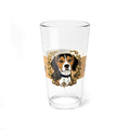 Beagle Portrait 16oz Mixing Glass — Personalized Bar Pint Glass - Dark Sky Outpost