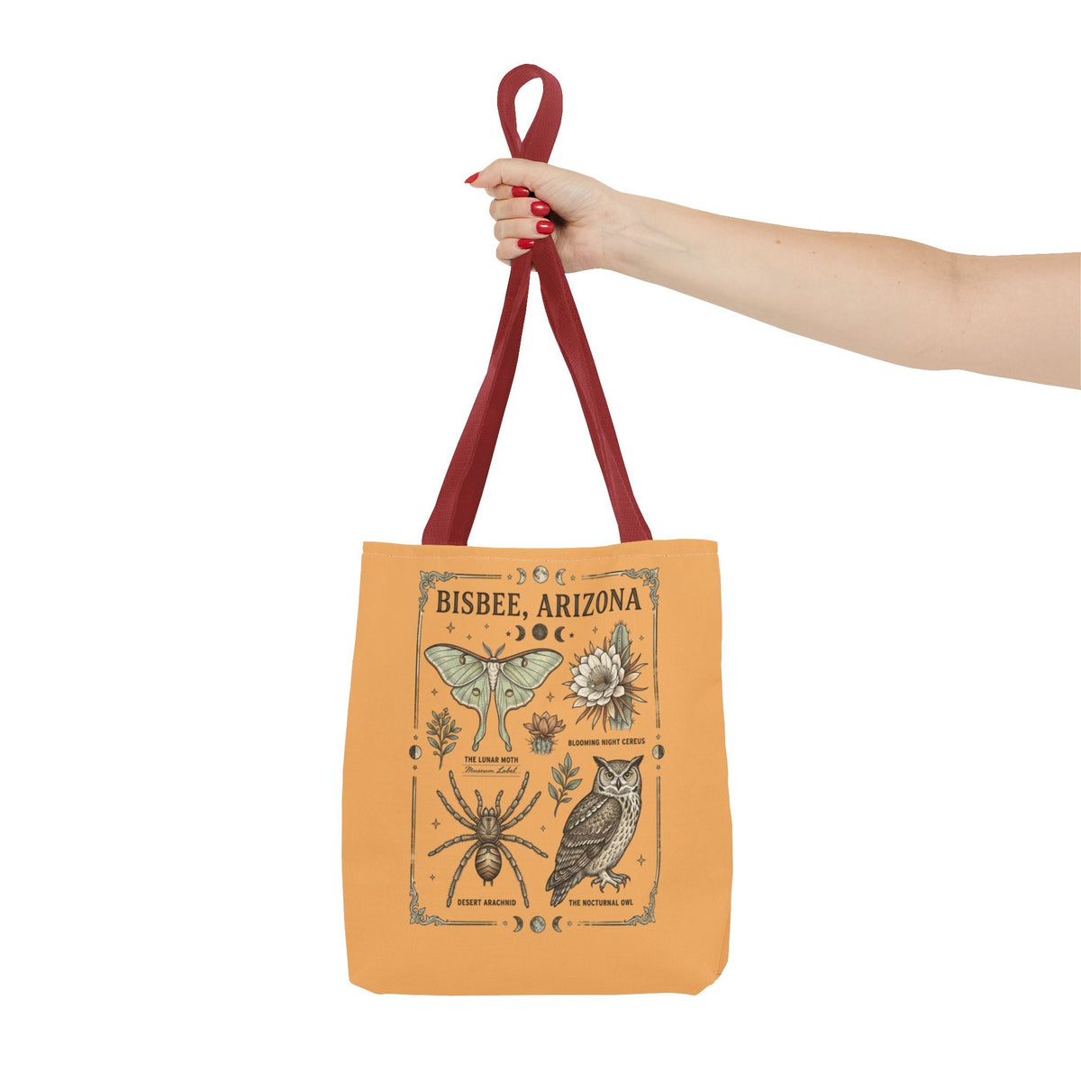 Bisbee Arizona Desert Nature Vintage Tote Bag - Dark Sky Outpost