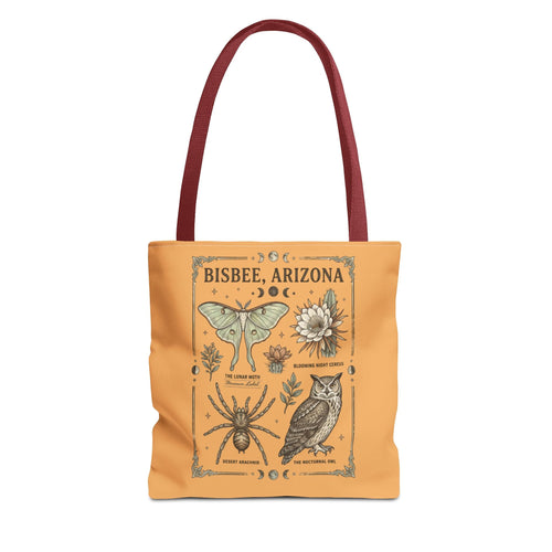 Bisbee Arizona Desert Nature Vintage Tote Bag - Dark Sky Outpost