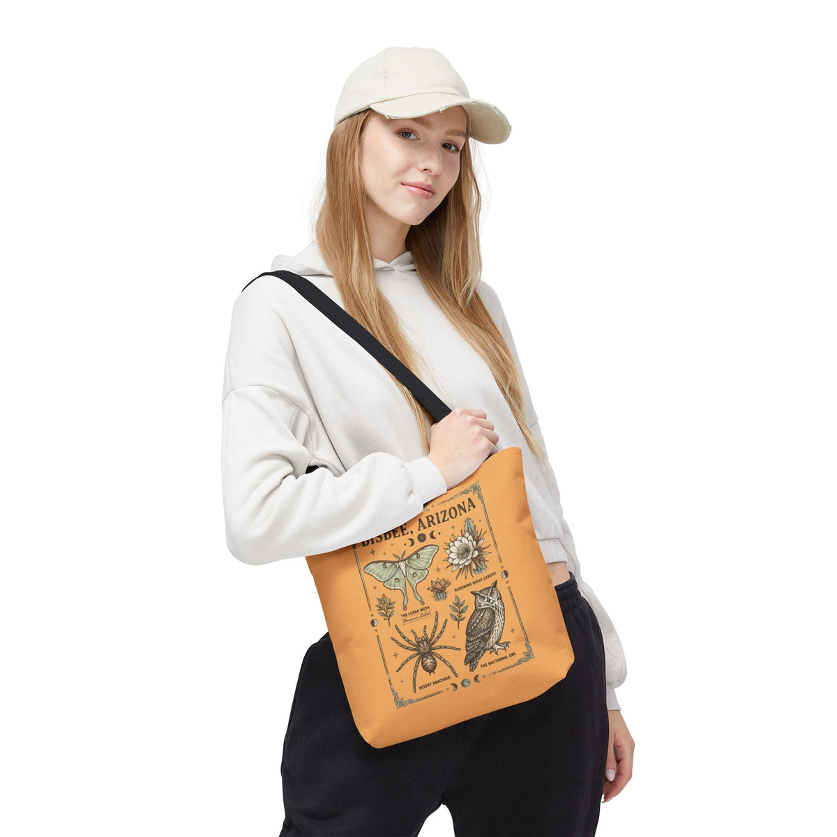 Bisbee Arizona Desert Nature Vintage Tote Bag - Dark Sky Outpost