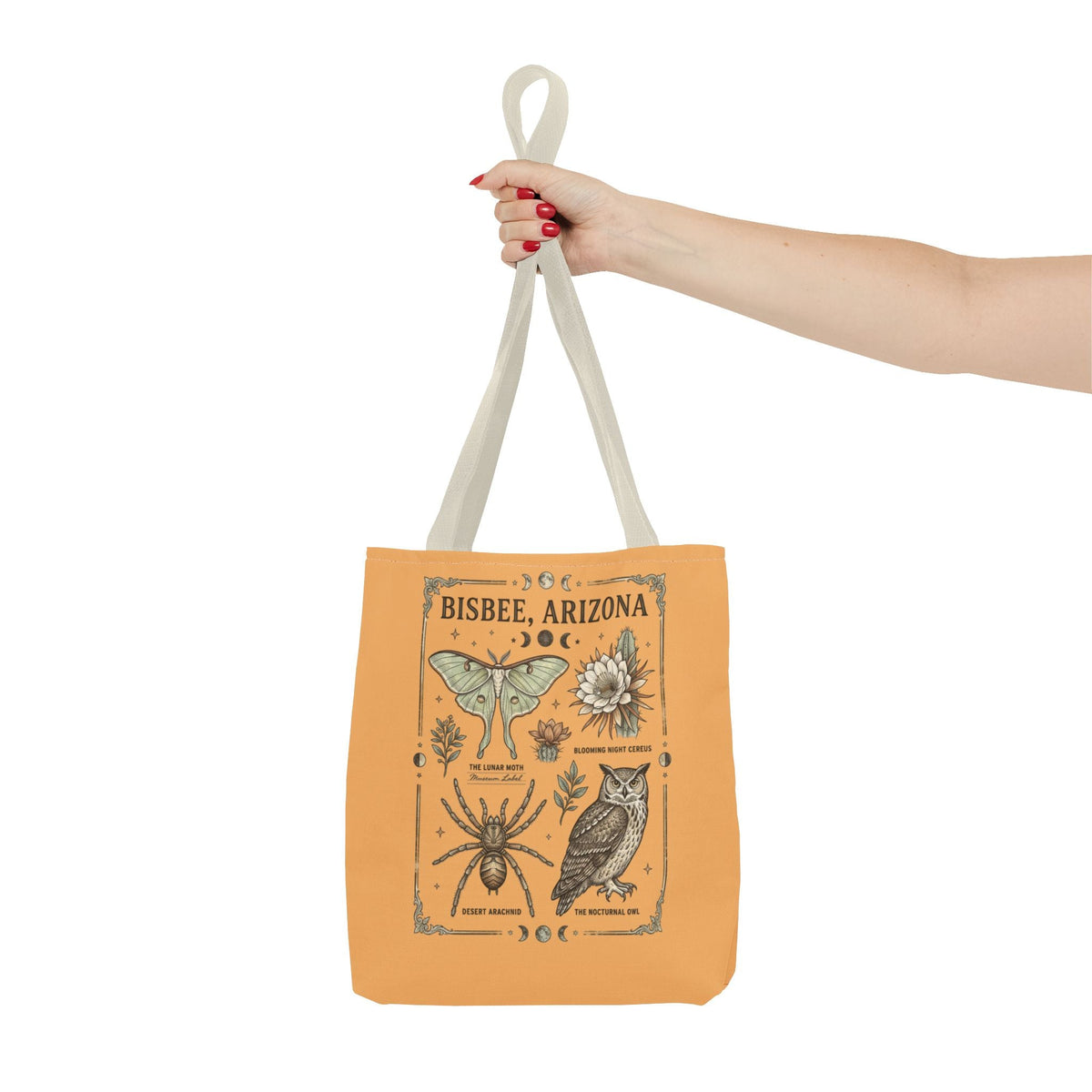 Bisbee Arizona Desert Nature Vintage Tote Bag - Dark Sky Outpost