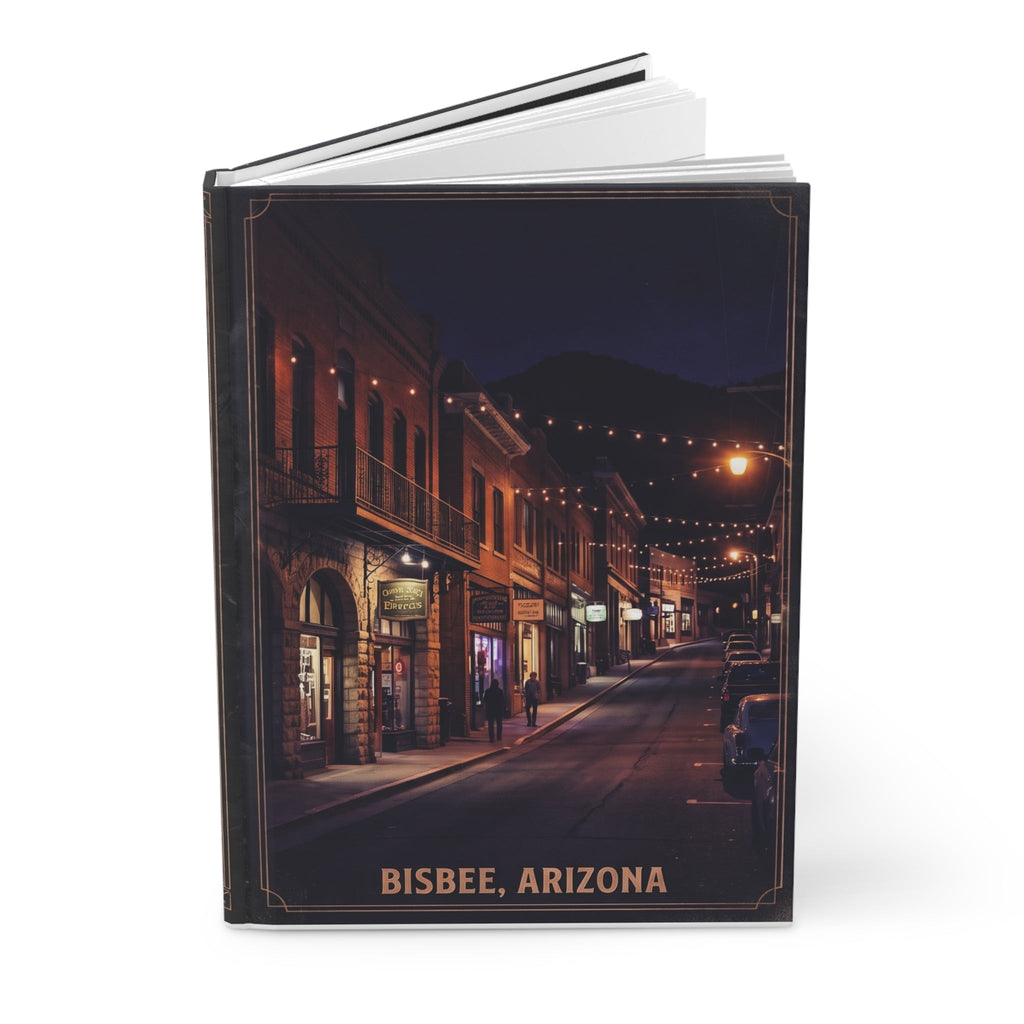 Bisbee, Arizona Nightscape Hardcover Journal — Dark Sky Outpost Lined Notebook - Dark Sky Outpost