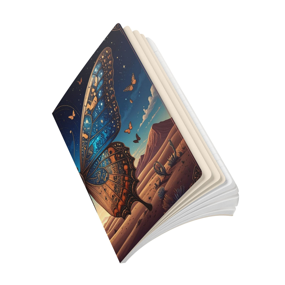 Butterfly Desert Journal — Illustrated Softcover Dream Notebook - Dark Sky Outpost