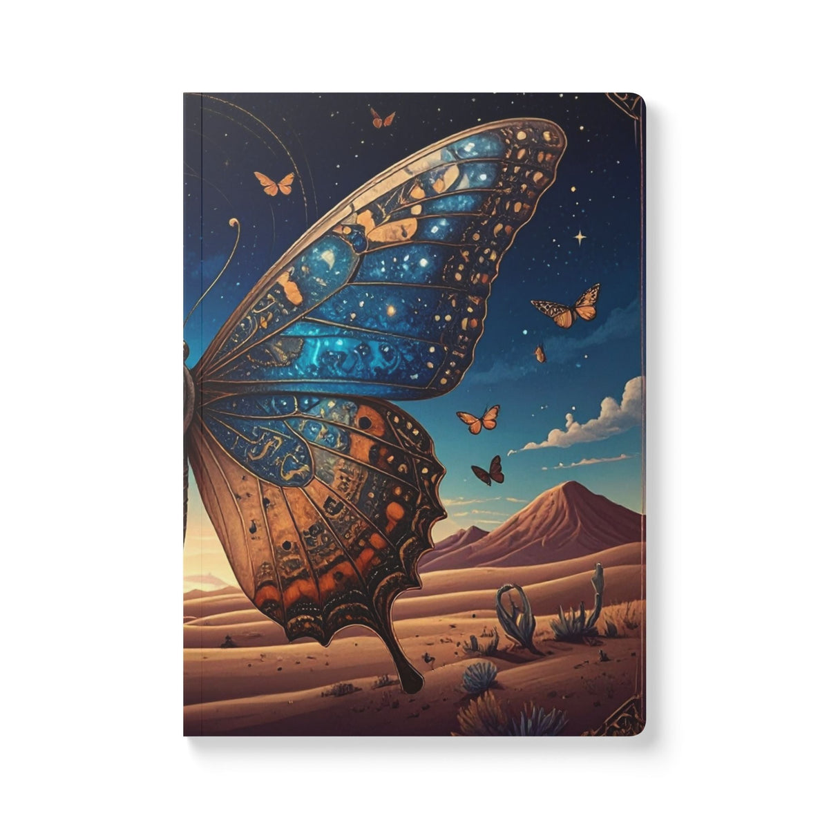 Butterfly Desert Journal — Illustrated Softcover Dream Notebook - Dark Sky Outpost