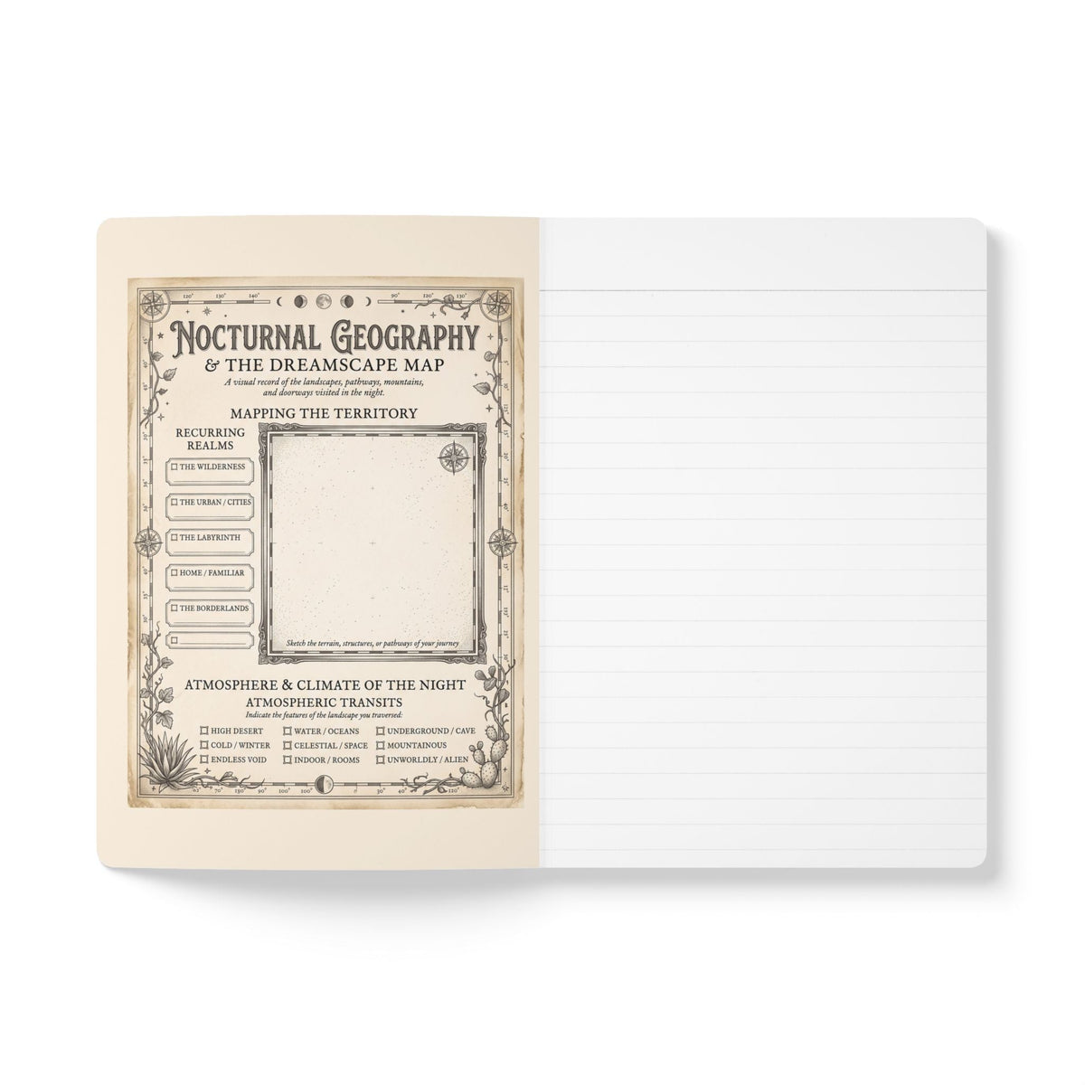 Butterfly Desert Journal — Illustrated Softcover Dream Notebook - Dark Sky Outpost