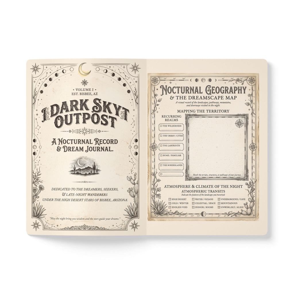 Butterfly Desert Journal — Illustrated Softcover Dream Notebook - Dark Sky Outpost