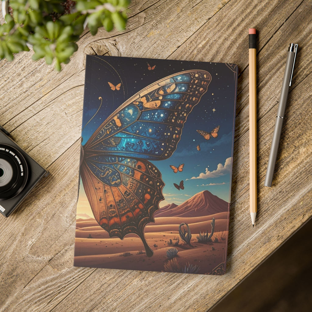 Butterfly Desert Journal — Illustrated Softcover Dream Notebook - Dark Sky Outpost