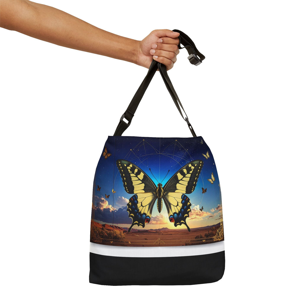 Butterfly Sunset Tote Bag - Dark Sky Outpost