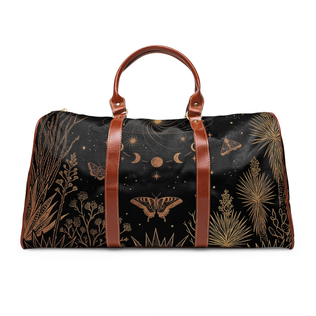 Celestial Botanical Waterproof Travel Bag - Dark Sky Outpost