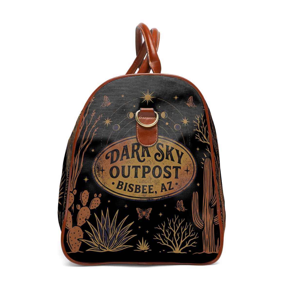 Celestial Botanical Waterproof Travel Bag - Dark Sky Outpost