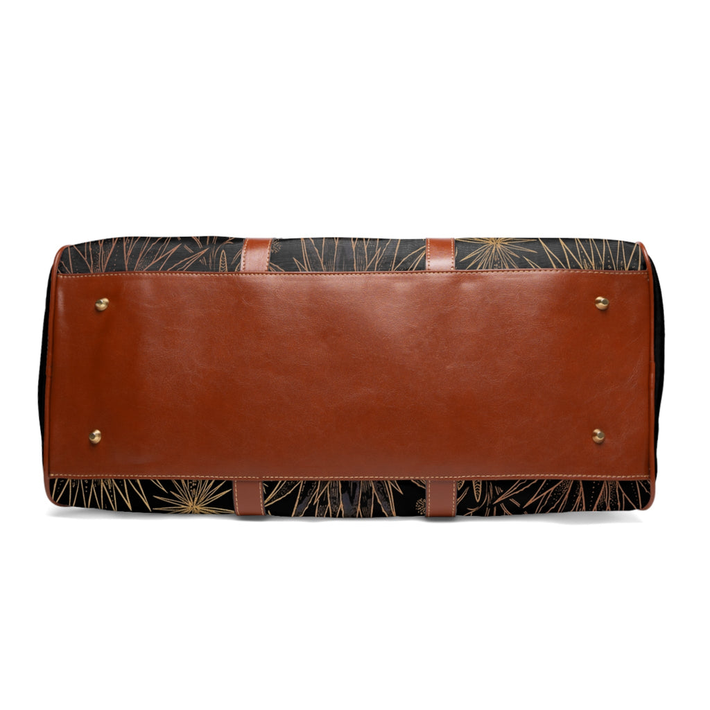 Celestial Botanical Waterproof Travel Bag - Dark Sky Outpost