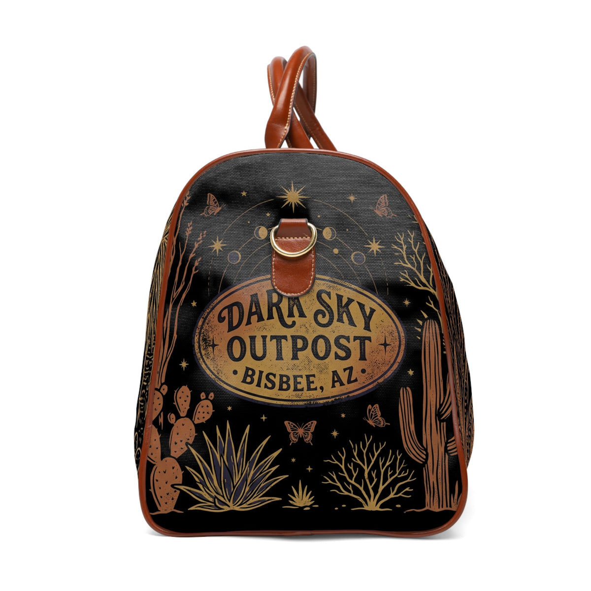 Celestial Botanical Waterproof Travel Bag - Dark Sky Outpost