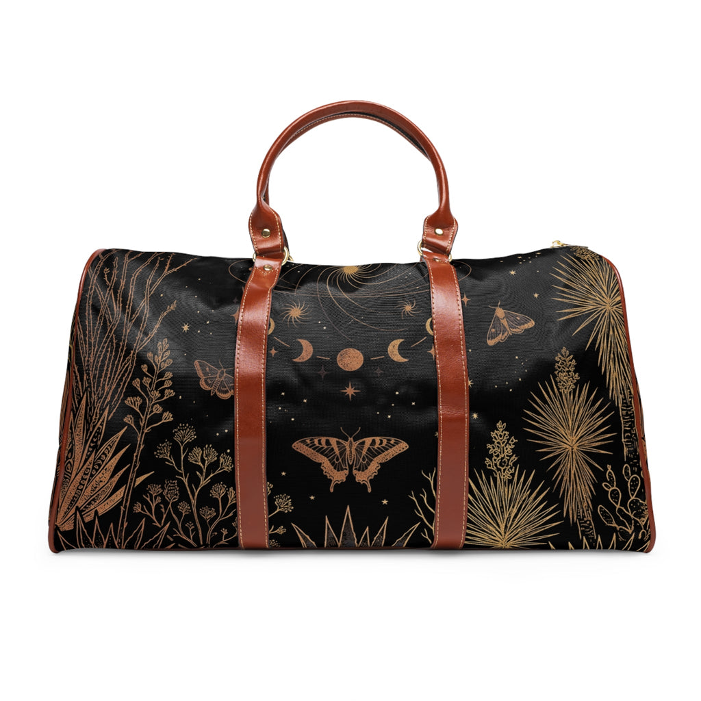 Celestial Botanical Waterproof Travel Bag - Dark Sky Outpost