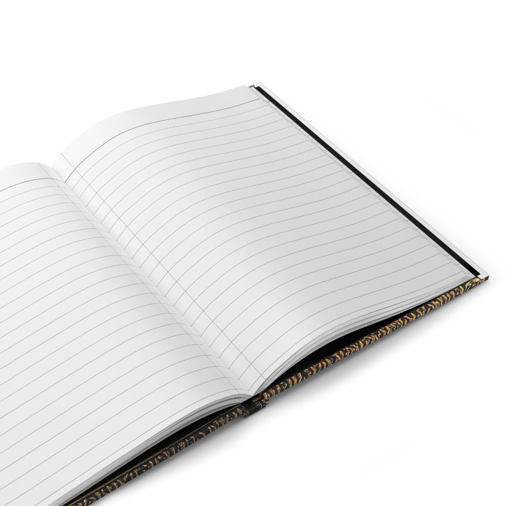 Egyptian Scarab Hardcover Dream Journal — Golden Winged Mythology Lined Notebook - Dark Sky Outpost