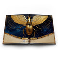 Golden Scarab Hardcover Journal — Celestial Egyptian-Inspired Notebook - Dark Sky Outpost