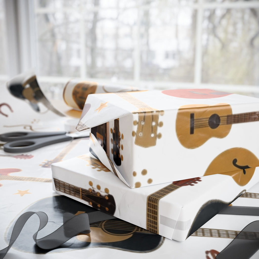 Guitar and Musical Instruments Wrapping Paper - Dark Sky Outpost