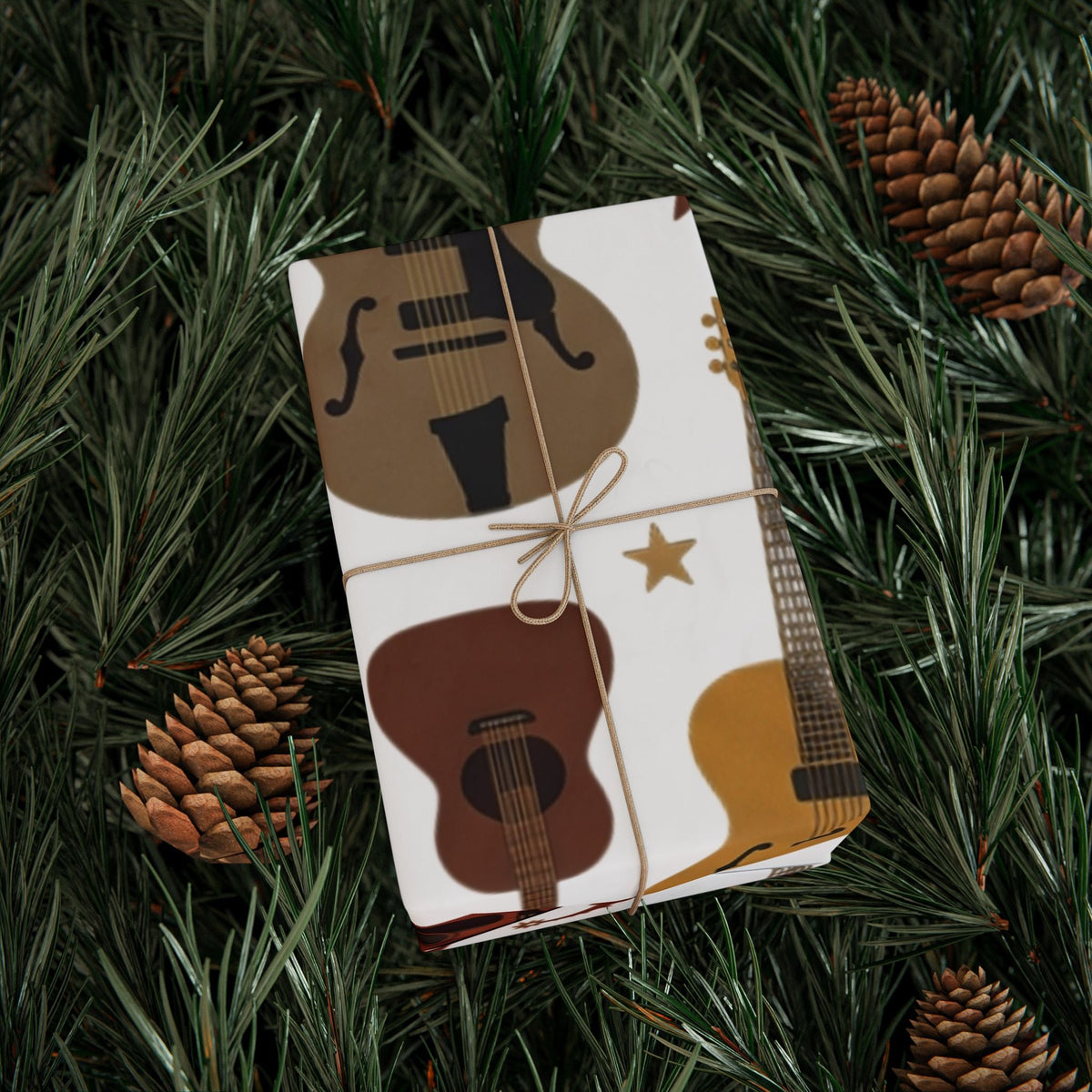 Guitar and Musical Instruments Wrapping Paper - Dark Sky Outpost