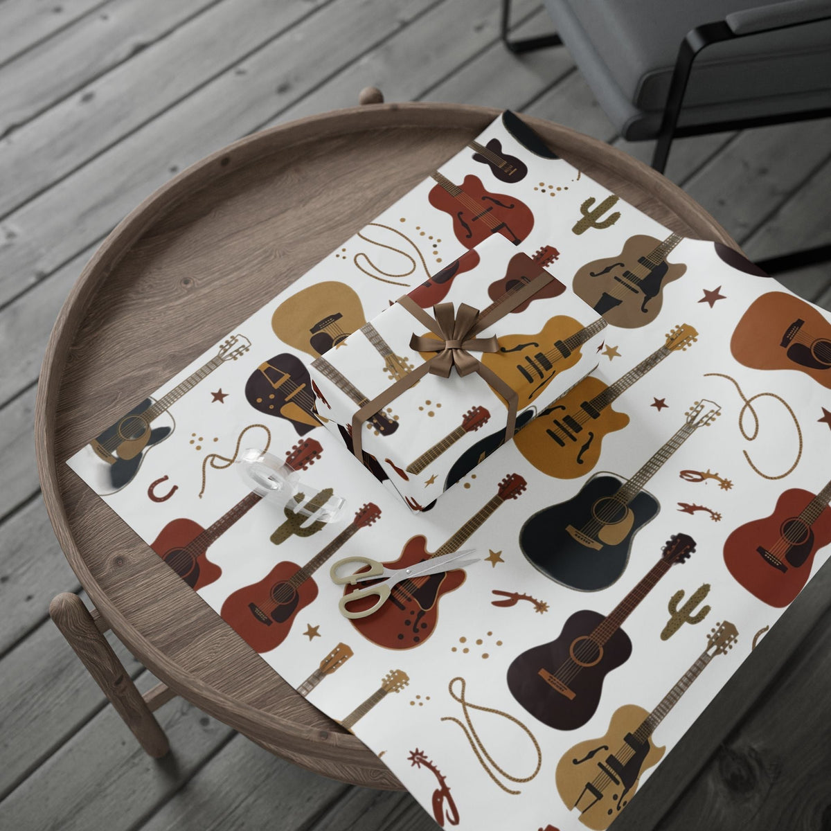 Guitar and Musical Instruments Wrapping Paper - Dark Sky Outpost