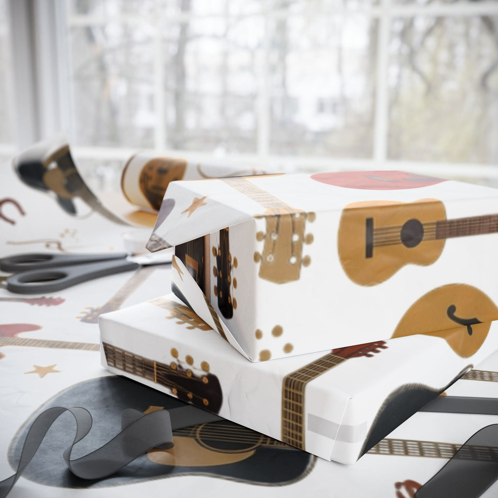 Guitar and Musical Instruments Wrapping Paper - Dark Sky Outpost