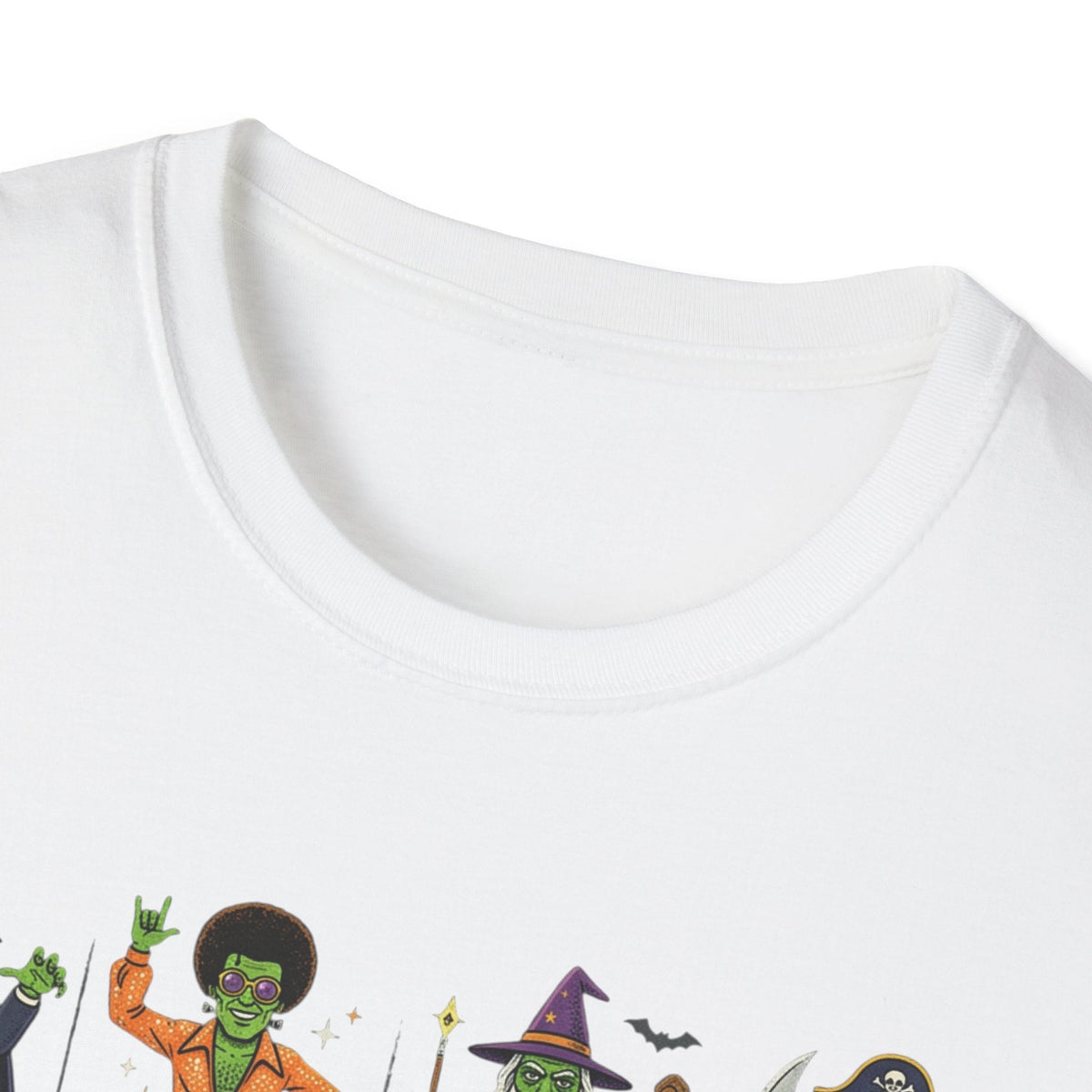Halloween Monster Mugshot T-Shirt — Cute Retro Costume Characters Grid Tee - Dark Sky Outpost