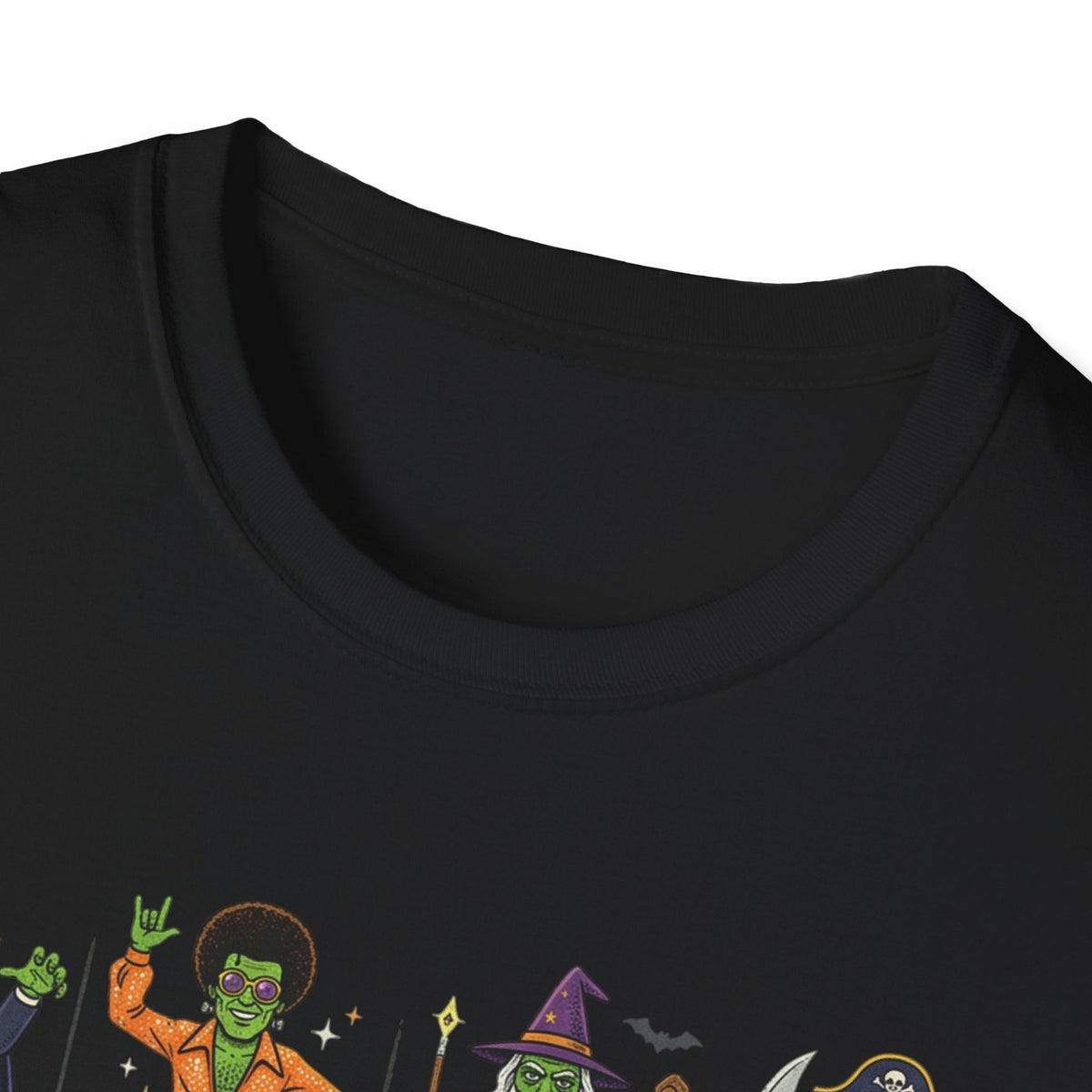 Halloween Monster Mugshot T-Shirt — Cute Retro Costume Characters Grid Tee - Dark Sky Outpost