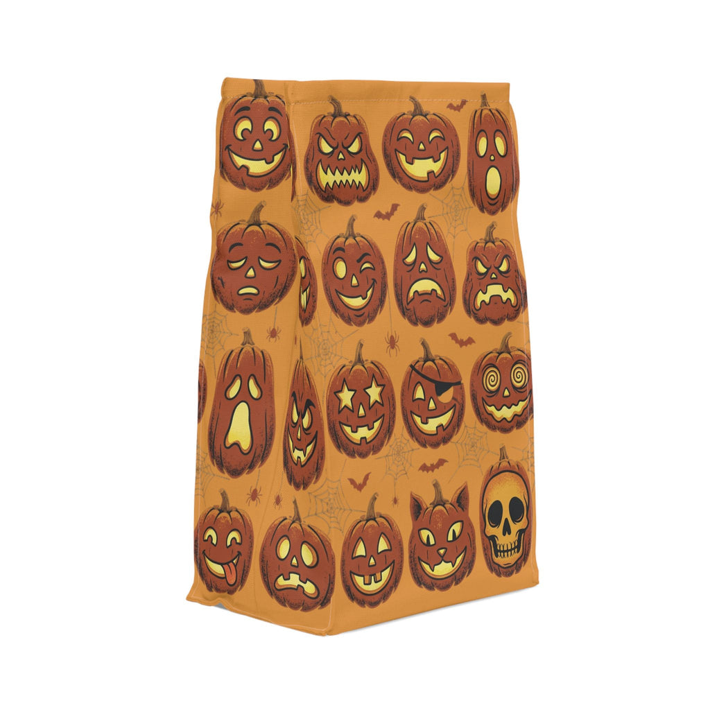 Halloween Pumpkin Lunch Bag — Spooky Jack-O'-Lantern Insulated Tote - Dark Sky Outpost