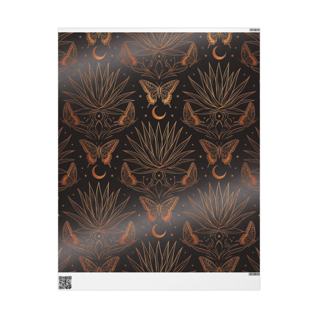 Mystic Moths & Moon Wrapping Paper - Dark Sky Outpost