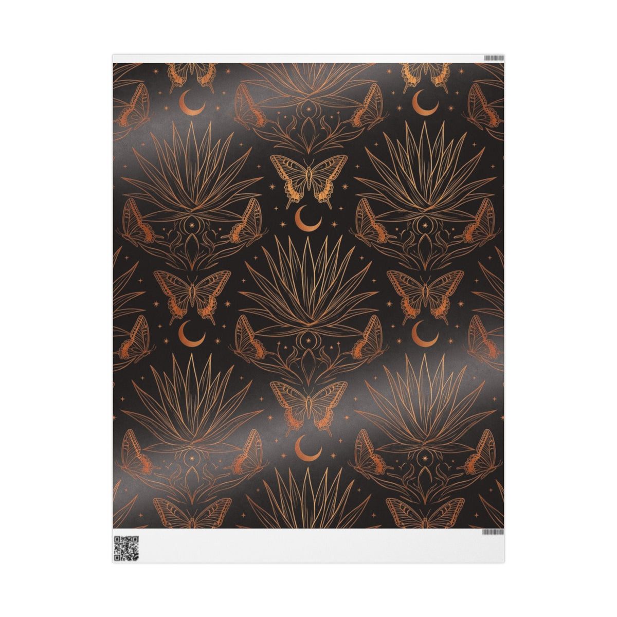 Mystic Moths & Moon Wrapping Paper - Dark Sky Outpost