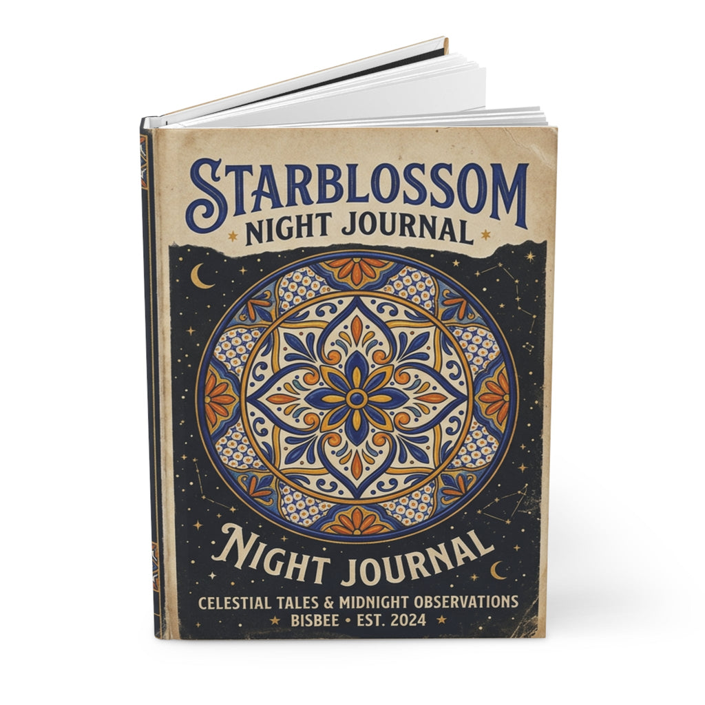 Night Journal — Starblossom Celestial Hardcover Journal (Lined) - Dark Sky Outpost