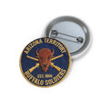 Pin Button — Arizona Territory Buffalo Soldiers Round Enamel Lapel Pin (Est. 1866) - Dark Sky Outpost